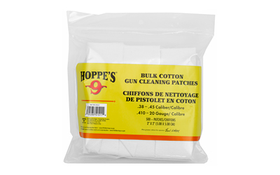 Hoppes Clng Patch 38-45cal 500pk