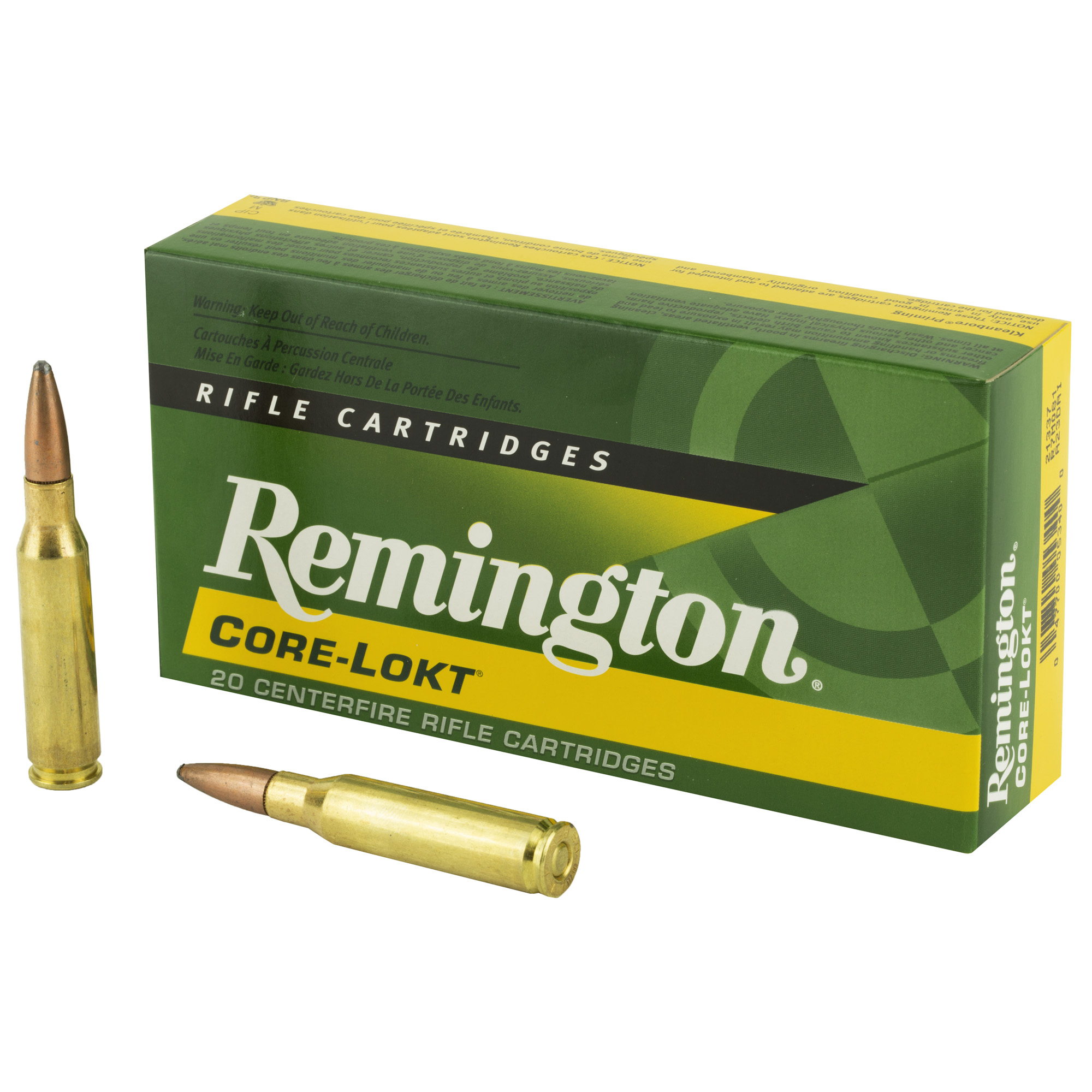 Remington Core Lokt, 7MM-08, 140 Grain, Pointed Soft Point, 20 Round Box 21...