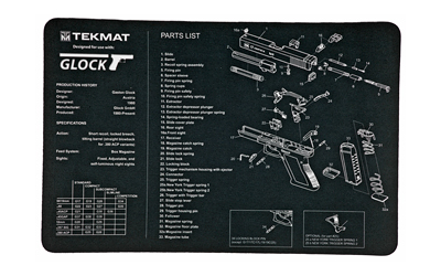 TEKMAT PISTOL MAT FOR GLOCK BLK TEK-R17-GLOCK-img-0